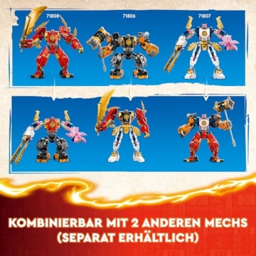 LEGO NINJAGO Coles Erdmech, Actionfiguren-Spielzeug mit veränderbarem Mech, Ninja-Set mit 2 Figuren inklusive Cole, Geschenk für 7-jährige Jungs und Mädchen 71806 - 3