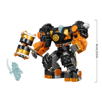 LEGO NINJAGO Coles Erdmech, Actionfiguren-Spielzeug mit veränderbarem Mech, Ninja-Set mit 2 Figuren inklusive Cole, Geschenk für 7-jährige Jungs und Mädchen 71806 - 9