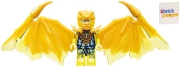 LEGO Ninjago Crystalized: Jay Golden Dragon Minifig with Nunchucks of Lightning - 1
