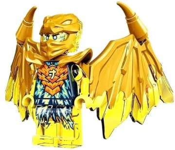 LEGO Ninjago Crystalized: Jay Golden Dragon Minifig with Nunchucks of Lightning - 2