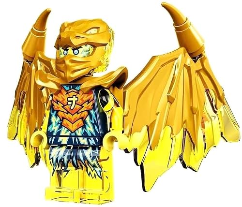 LEGO Ninjago Crystalized: Jay Golden Dragon Minifig with Nunchucks of Lightning - 2