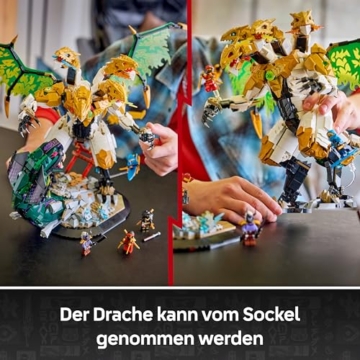 LEGO NINJAGO Duell mit dem Ultradrachen - Spielzeug mit 4-köpfiger Actionfigur, Schlange & 4 Minifiguren mit Katanas - Kinderzimmer Deko - Geschenk für Jungen ab 12 Jahren und Teenager-Fans - 71872 - 5