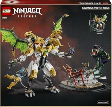 LEGO NINJAGO Duell mit dem Ultradrachen - Spielzeug mit 4-köpfiger Actionfigur, Schlange & 4 Minifiguren mit Katanas - Kinderzimmer Deko - Geschenk für Jungen ab 12 Jahren und Teenager-Fans - 71872 - 10