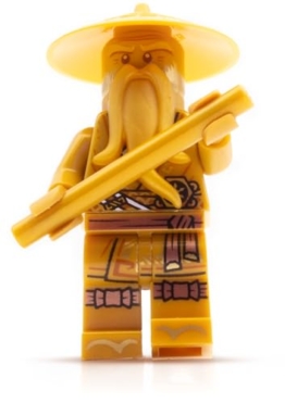 LEGO Ninjago Figuren Set: Goldener Meister Wu (Golden Wu Sensei), Ninjago Figur aus LEGO 71741, LEGO Ninjago Sensei Wu - 1