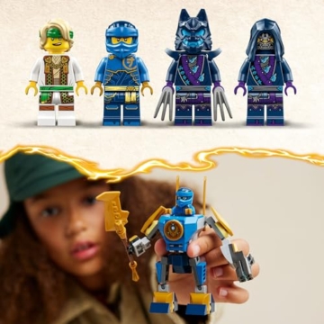 LEGO NINJAGO Jay Battle Mech, Ninja-Spielzeug für Kinder mit Figuren inkl. Jay-Minifigur mit Mini-Katana, Actionfiguren & Mechs, kleines Geschenk für kreative Jungs und Mädchen ab 6 Jahren 71805 - 5
