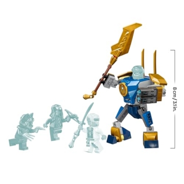 LEGO NINJAGO Jay Battle Mech, Ninja-Spielzeug für Kinder mit Figuren inkl. Jay-Minifigur mit Mini-Katana, Actionfiguren & Mechs, kleines Geschenk für kreative Jungs und Mädchen ab 6 Jahren 71805 - 7