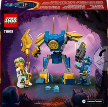 LEGO NINJAGO Jay Battle Mech, Ninja-Spielzeug für Kinder mit Figuren inkl. Jay-Minifigur mit Mini-Katana, Actionfiguren & Mechs, kleines Geschenk für kreative Jungs und Mädchen ab 6 Jahren 71805 - 10