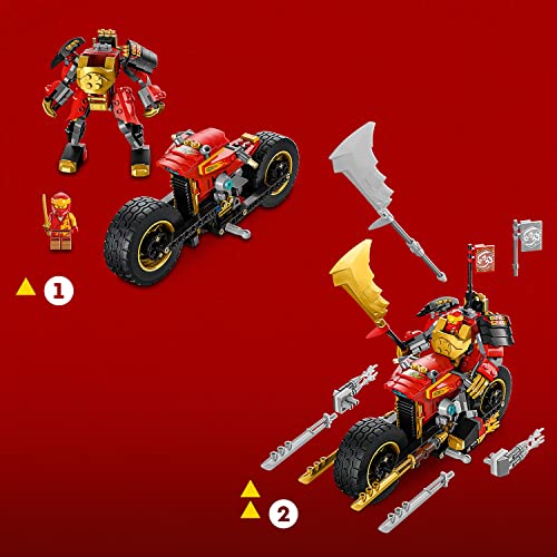 LEGO NINJAGO Kais Mech Rider EVO 71783, aufrüstbares Ninja-Motorrad-Spielzeug, Mech Actionfigur und 2 Knochen-Krieger-Minifiguren, Sammelspielzeug für Kinder ab 7 Jahren - 3
