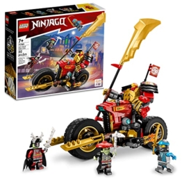 LEGO NINJAGO Kais Mech Rider EVO 71783, aufrüstbares Ninja-Motorrad-Spielzeug, Mech Actionfigur und 2 Knochen-Krieger-Minifiguren, Sammelspielzeug für Kinder ab 7 Jahren - 1
