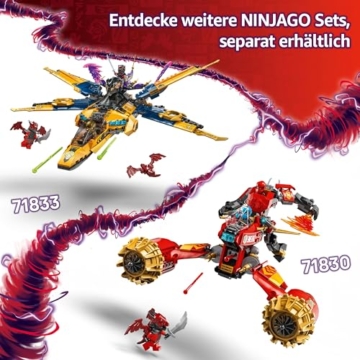 LEGO NINJAGO Kais Sturmreiter-Mech - Fliegendes Motorrad Spielzeug mit 3 Minifiguren - Mech mit beweglichem Kopf, Armen und Beinen - Bauspielzeug - Geschenk für Jungen & Mädchen ab 7 Jahren 71830 - 7