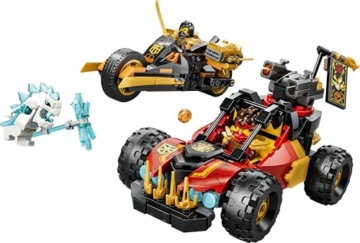 LEGO NINJAGO Kais und Coles Kombi-Flitzer - Ninja Spielzeug mit Auto, Motorrad, 3 Minifiguren inkl. Kai & Cole mit Katanas - Geschenkidee für Jungen ab 7 Jahren und Dragons Rising Fans - 71864 - 9