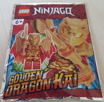 LEGO Ninjago Kristallisierter Goldener Drache Combo-Set: Cole Jay Zane und Kai Minifiguren mit Waffen - 3