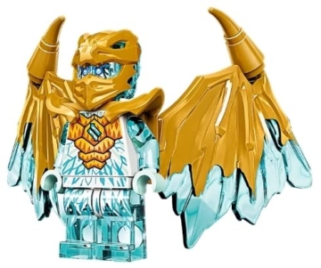 LEGO Ninjago Kristallisierter Goldener Drache Combo-Set: Cole Jay Zane und Kai Minifiguren mit Waffen - 6