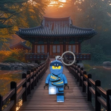 LEGO Ninjago Legacy Schlüsselanhänger Licht - Jay - 76 mm große Figur - 8