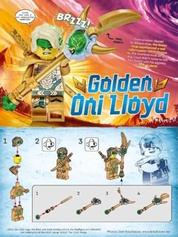 LEGO Ninjago Lloyd Golden Oni Minifigur - 4
