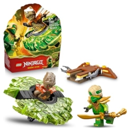 LEGO NINJAGO Lloyd vs. Erdmonster-Spinner - Ninja Spielzeug mit Abschussvorrichtung, Kampfkreiseln und 2 Minifiguren für Jungen & Mädchen - Geschenk für Kinder ab 6 Jahren - 71850 - 1