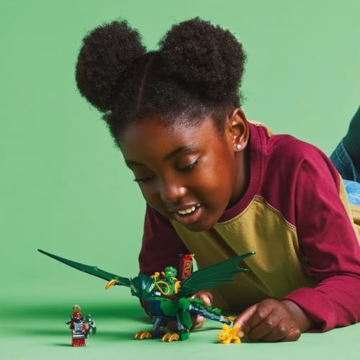 LEGO NINJAGO Lloyds grüner Walddrache - Spielzeug Drache mit 2 Minifiguren - Drachenfigur mit beweglichem Schwanz, Hals, Beine & Flügel - Geschenkidee für Jungen und Mädchen ab 6 Jahren 71829 - 10