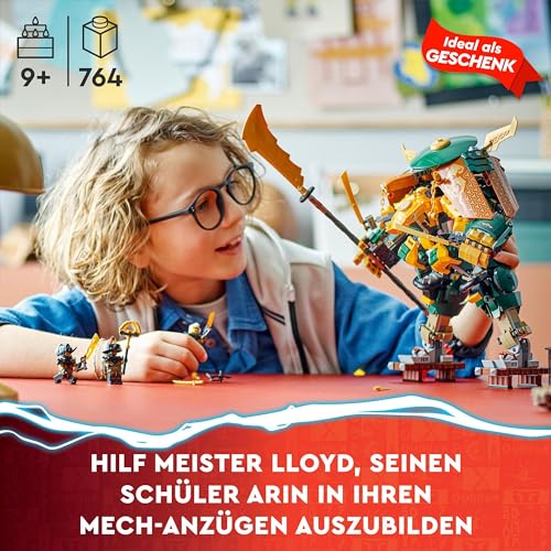 LEGO NINJAGO Lloyds und Arins Ninja Training-Mechs Set mit 2 kombinierbaren Action-Figuren und 5 Minifiguren, Ninja-Kampfspielset, Geschenk für Kinder 71794 - 3