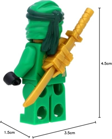 LEGO Ninjago Minifigur Lloyd (Legacy) mit Schulterrüstung und Schwertern - 2