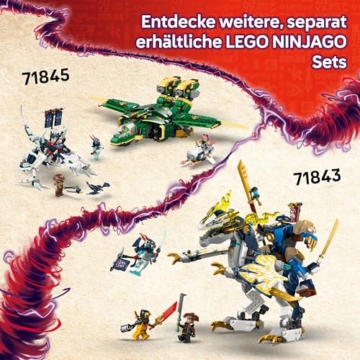 LEGO NINJAGO Ninja-Actionflitzer - 3-in-1-Spielzeug mit 2 Ninja-Bikes, 1 Jet und 6 Minifiguren, einschließlich Kai und Frak - Aufstieg der Drachen Geschenk für Jungen ab 8 Jahren - 71844 - 7