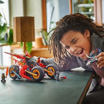 LEGO NINJAGO Ninja-Actionflitzer - 3-in-1-Spielzeug mit 2 Ninja-Bikes, 1 Jet und 6 Minifiguren, einschließlich Kai und Frak - Aufstieg der Drachen Geschenk für Jungen ab 8 Jahren - 71844 - 9