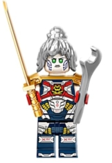 LEGO NINJAGO PIXAL Minifigur mit Schraubenschlüssel und Gold Katana P.I.X.A.L. - 1