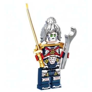 LEGO NINJAGO PIXAL Minifigur mit Schraubenschlüssel und Gold Katana P.I.X.A.L. - 4