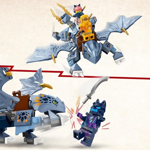 LEGO NINJAGO Riyu der Babydrache, Drachen-Spielzeug mit 3 Mini-Figuren, baubares Ninja-Spielzeug für 6-jährige Jungs und Mädchen, actionreiches Geschenk für Kinder 71810 - 3