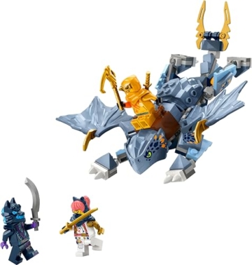 LEGO NINJAGO Riyu der Babydrache, Drachen-Spielzeug mit 3 Mini-Figuren, baubares Ninja-Spielzeug für 6-jährige Jungs und Mädchen, actionreiches Geschenk für Kinder 71810 - 8