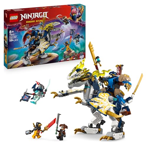LEGO NINJAGO Rogues Mech-Drachenreiter - Ninja-Spielzeug mit Drachen, 4 Minifiguren und Ausrüstung - Geschenkidee für Jungen und Fans von Aufstieg der Drachen ab 8 Jahren - 71843 - 1