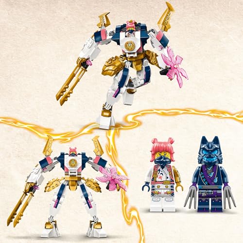LEGO NINJAGO Soras Technikmech, Actionfiguren-Spielzeug für Kinder, Ninja-Set mit Figuren inkl. Sora, Mech zum Umgestalten, Geschenk für Jungs und Mädchen ab 7 Jahren 71807 - 3