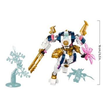LEGO NINJAGO Soras Technikmech, Actionfiguren-Spielzeug für Kinder, Ninja-Set mit Figuren inkl. Sora, Mech zum Umgestalten, Geschenk für Jungs und Mädchen ab 7 Jahren 71807 - 9