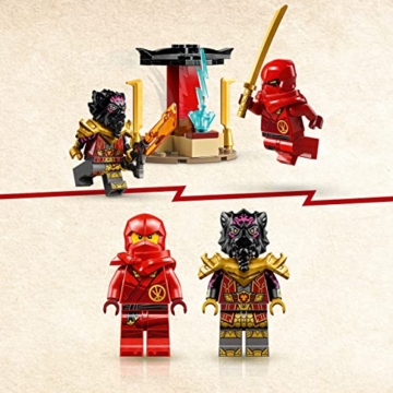 LEGO NINJAGO Verfolgungsjagd Set mit Kais Flitzer und Ras' Motorrad, Spielzeug für Kinder ab 4 Jahren, Ninja-Auto-Spielzeug zum Bauen, Minifigur zum Sammeln 71789 - 4