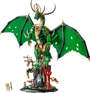LEGO NINJAGO Wächterdrache Bauset - Mit Drachenfigur, Meister Wu Minifigur & Ständer – Bauspielset für Jungen ab 14 Jahren & Teenager 71847 - 11