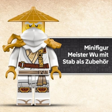 LEGO NINJAGO Wächterdrache Bauset - Mit Drachenfigur, Meister Wu Minifigur & Ständer – Bauspielset für Jungen ab 14 Jahren & Teenager 71847 - 6