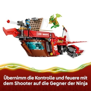 LEGO NINJAGO Wüstensegler - 3-in-1 Ninja-Spielset, umwandelbar in fliegendes Boot, Auto & Motorrad - inkl. 6 Minifiguren - Geschenkidee für Jungen ab 9 Jahren und Dragons Rising Fans - 71869 - 4