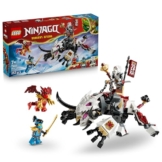 LEGO NINJAGO Zilvar auf seinem Drachentier Grimtak - Ninja Spielzeug mit Actionfigur, 3 Minifiguren inklusive Kai & NYA - Geschenkidee für Jungen ab 7 Jahren und Dragons Rising Fans - 71863 - 1