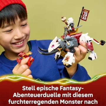 LEGO NINJAGO Zilvar auf seinem Drachentier Grimtak - Ninja Spielzeug mit Actionfigur, 3 Minifiguren inklusive Kai & NYA - Geschenkidee für Jungen ab 7 Jahren und Dragons Rising Fans - 71863 - 5