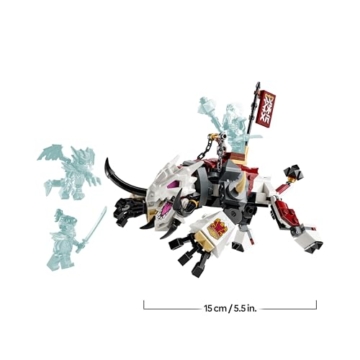 LEGO NINJAGO Zilvar auf seinem Drachentier Grimtak - Ninja Spielzeug mit Actionfigur, 3 Minifiguren inklusive Kai & NYA - Geschenkidee für Jungen ab 7 Jahren und Dragons Rising Fans - 71863 - 8