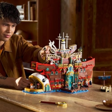 LEGO ONE PIECE - Baratié, das Schwimmende Restaurant - Bauset für Erwachsene - Modellbau mit detailliertem Innenraum sowie 10 Minifiguren inkl. Luffy, Nami & Sanji - Anime Geschenk für Fans - 75640 - 8