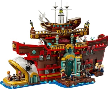 LEGO ONE PIECE - Baratié, das Schwimmende Restaurant - Bauset für Erwachsene - Modellbau mit detailliertem Innenraum sowie 10 Minifiguren inkl. Luffy, Nami & Sanji - Anime Geschenk für Fans - 75640 - 9