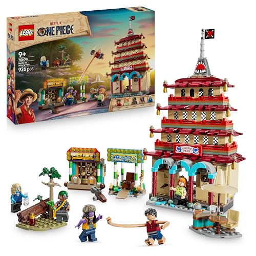 LEGO ONE PIECE - Showdown im Arlong Park - Interaktives Spielzeug mit 5 Minifiguren - Ruffy & Nami sowie Einer einstürzenden Pagode - Anime Geschenk für Jungen, Mädchen & Fans ab 9 Jahren - 75638 - 1