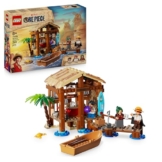 LEGO ONE PIECE Windmühlendorf-Hütte - Spielzeug mit Boot, Jungen Ruffy, Shanks & Makino Minifiguren sowie Zubehör - inkl. Steckbrief - Anime-Geschenk für Jungen, Mädchen & Fans ab 8 Jahren - 75636 - 1