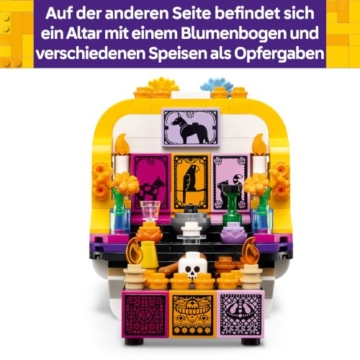 LEGO Opferaltar - Modellbausatz für Kinder mit Totenkopf, Künstliche Blumen & Speisen als Opfergaben Zubehör - Deko zur Feier des Tages der Toten - Geschenk für Jungen & Mädchen ab 9 Jahre - 40811 - 6