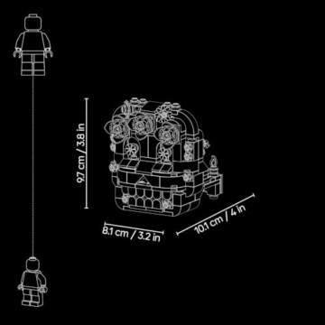 LEGO Opferaltar - Modellbausatz für Kinder mit Totenkopf, Künstliche Blumen & Speisen als Opfergaben Zubehör - Deko zur Feier des Tages der Toten - Geschenk für Jungen & Mädchen ab 9 Jahre - 40811 - 8