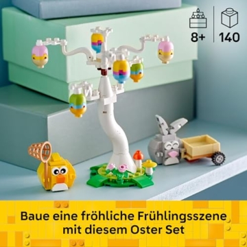 LEGO Osterhase und Ostereiersuche - Spielzeug mit Hasen & Vogel Tierfiguren - Bastelset für Kinder - Ostereschenke für Mädchen & Jungen ab 8 Jahren - 40808 - 3