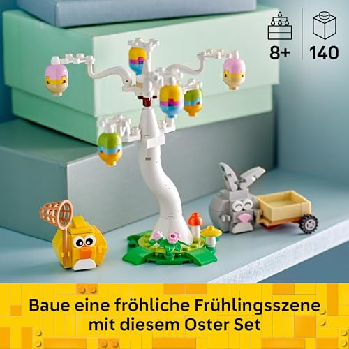 LEGO Osterhase und Ostereiersuche - Spielzeug mit Hasen & Vogel Tierfiguren - Bastelset für Kinder - Ostereschenke für Mädchen & Jungen ab 8 Jahren - 40808 - 3
