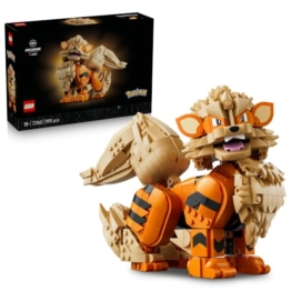 LEGO Pokémon Arkani Figur - Modellbausatz für Erwachsene - Bauspielzeug mit beweglichem Schwanz, Beinen & Kopf - DIY Zimmer oder Regal Deko - Sammelbares Gaming Geschenk - 72160 - 1