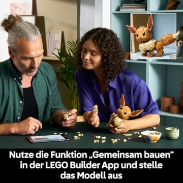 LEGO Pokémon Evoli Figur - Bauset für Erwachsene - Anime Modellbau mit beweglichen Gliedmaßen, Ohren und Schwanz - DIY Deko für Zimmer oder Schreibtisch - Sammler Geschenkidee für Gaming Fans – 72151 - 6