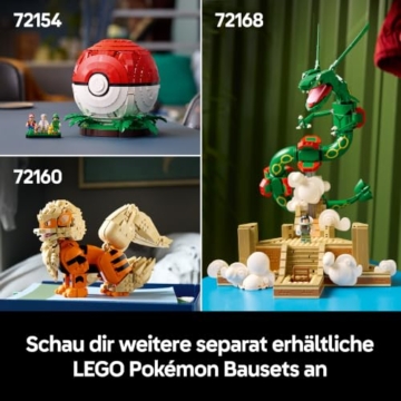 LEGO Pokémon Mampfaxo Figur - Modellbausatz für Erwachsene - Bauspielzeug aus dem Videospiel mit beweglichen Gliedmaßen & Kopf - DIY Zimmer Deko - Sammelbares Gaming Geschenk - 72150 - 7